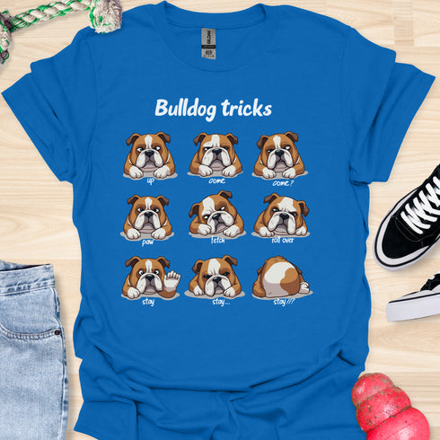 Bulldog tricks - V4 - Cute Funny T-Shirt